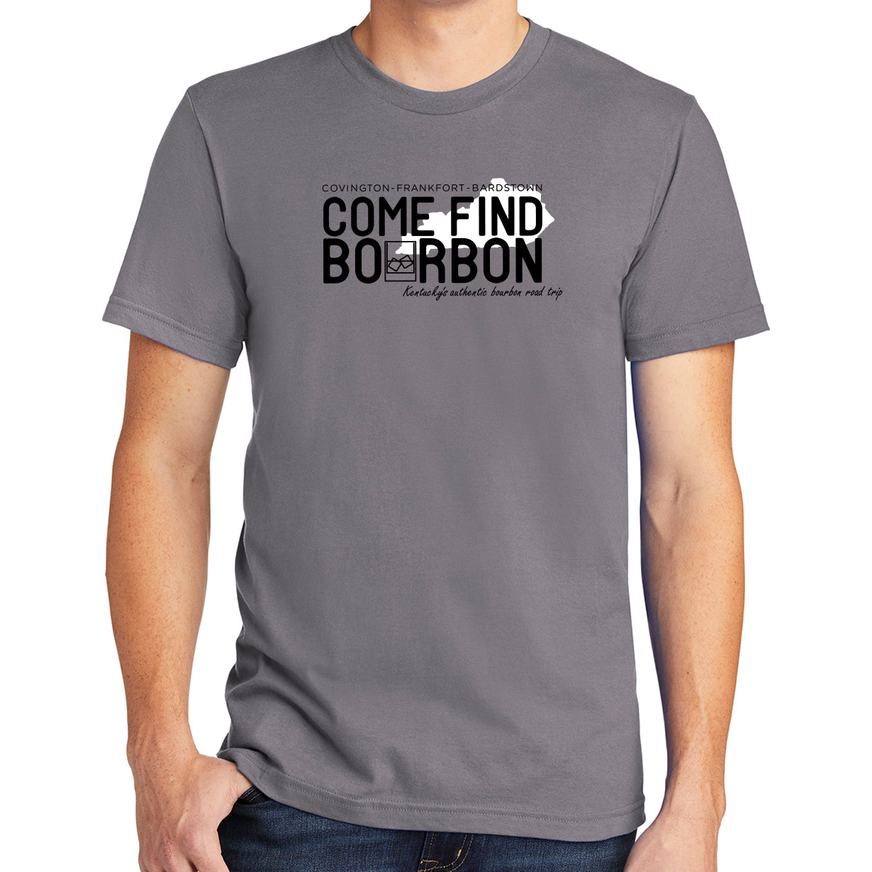 Come Find Bourbon Jersey T-Shirt - Slate