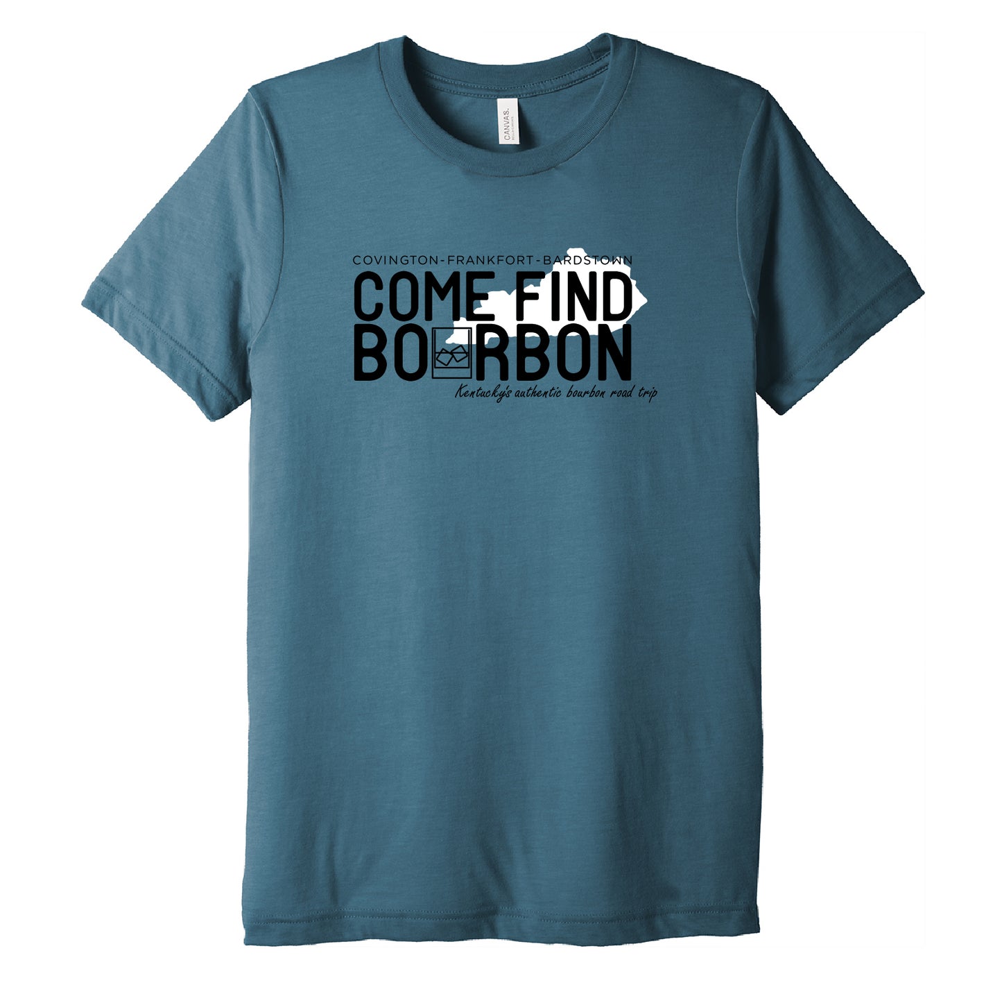Come Find Bourbon Triblend T-Shirt - Steel Blue