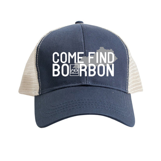Come Find Bourbon Trucker Hat - Pacific / Oyster